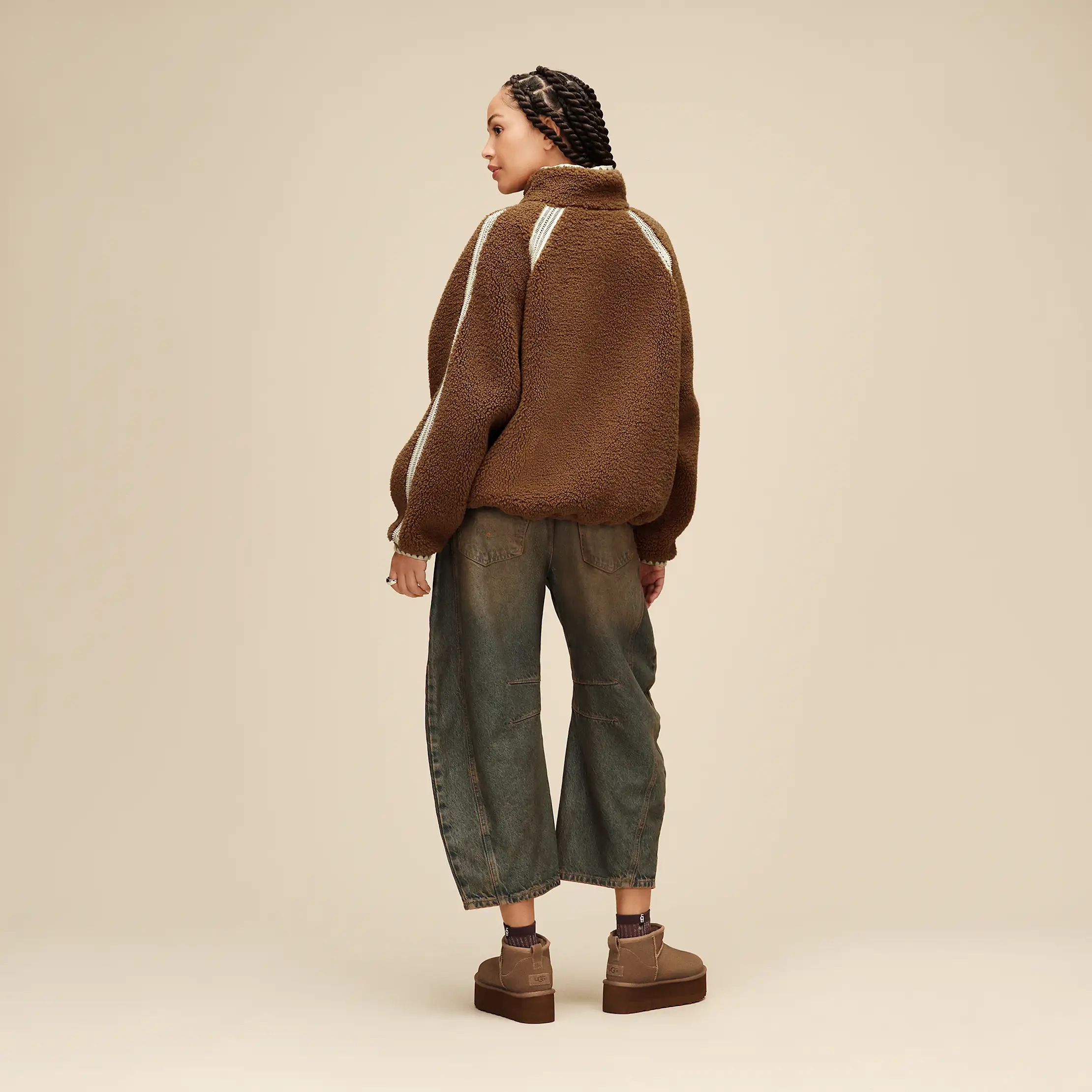 Women's Nikia Crochet UGGfluff Jacket - Image 5